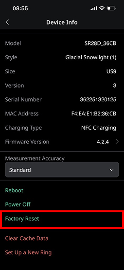 Bind or connect a new ring in the Dr.AI Ring app